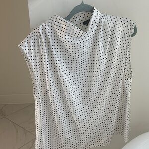 Polka Dot Sleeveless Top